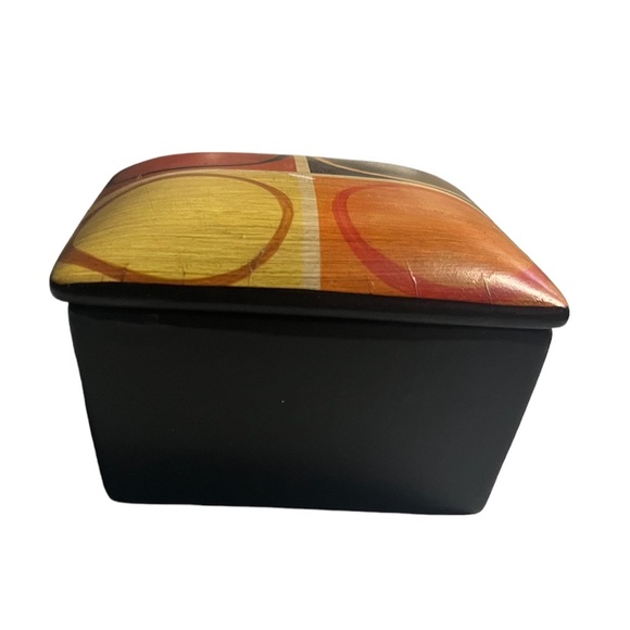 Jennifer Farrell Ceramic Box Jewelry Trinket Holder - Picture 3 of 9